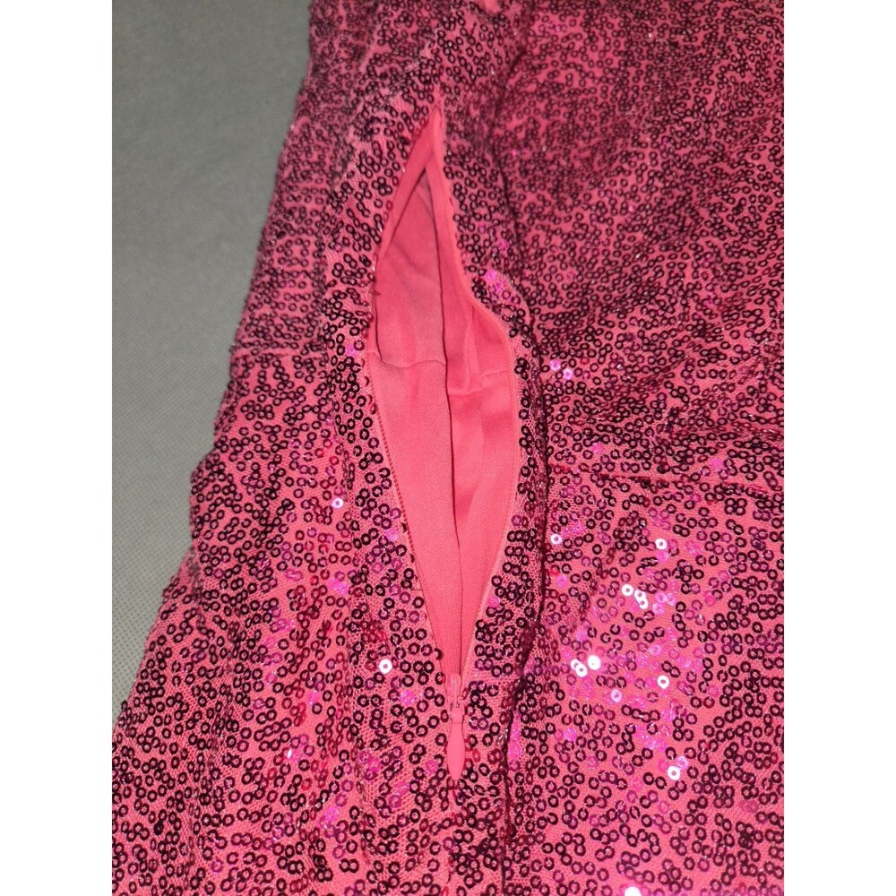 ​GRACE KARIN Sequin Mini Dress Size S Pink Sparkle Elegant Party Dress - Picture 10 of 12